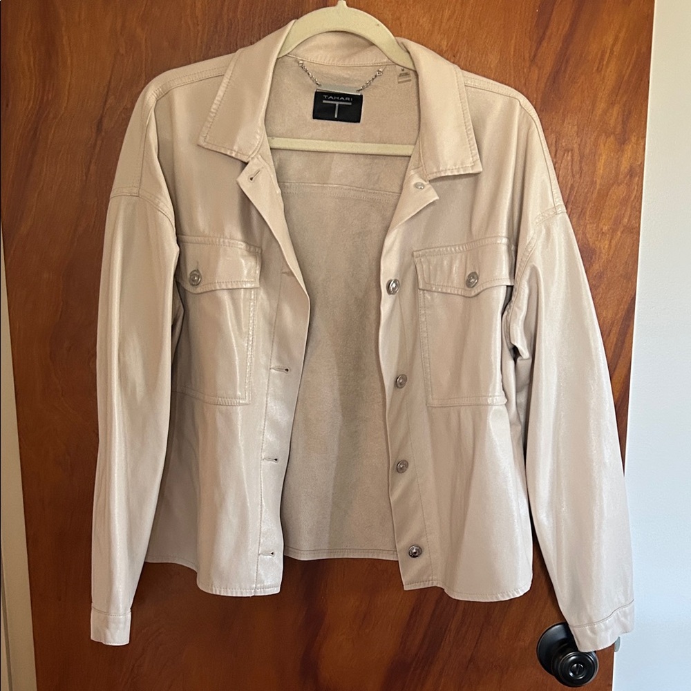Tahari Women's Tan Utility Jacket